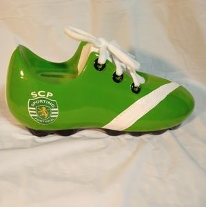 Boys sporting cleat piggy bank